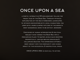 Once Upon A Sea