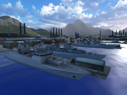 Multi-crew modern warship battle
