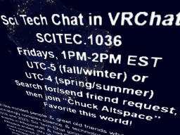 Sci Tech Chat in VRChat