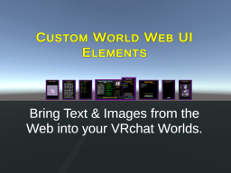 VRC World Web Interface Demo