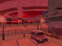 Crimson Parking Lot （紅く染まる駐車場）