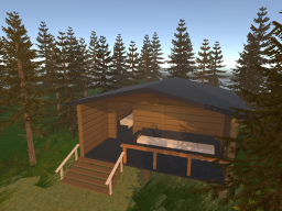 Finnish cabin but it's just a Sauna